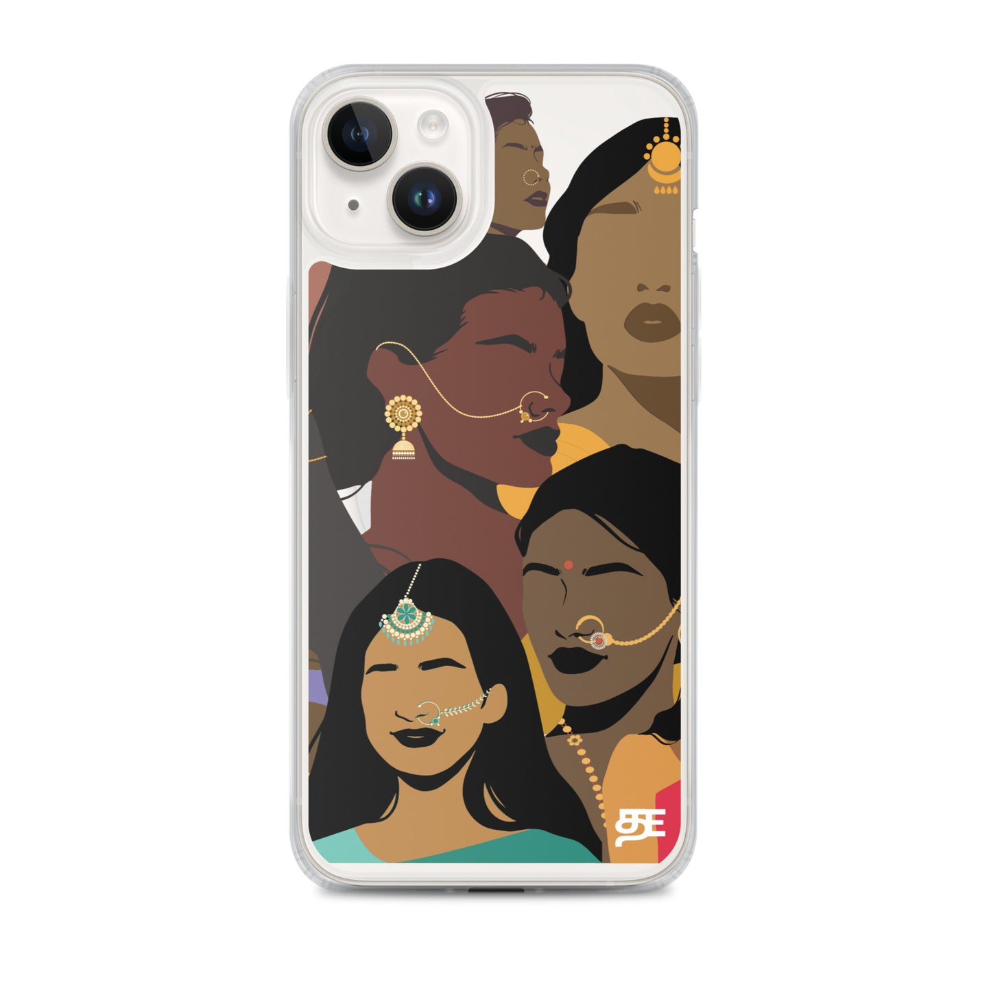faces of tamil magsafe iphone 14 plus clear case from the tamil era
