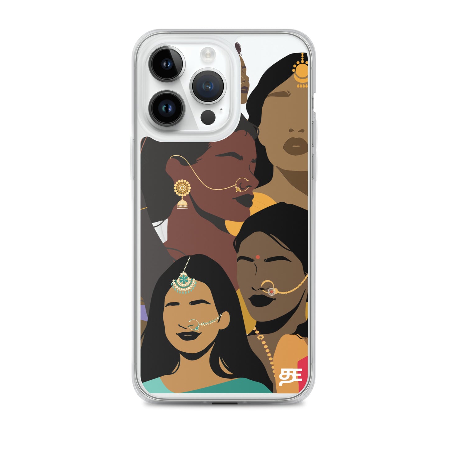 faces of tamil magsafe iphone 14 pro max clear case from the tamil era
