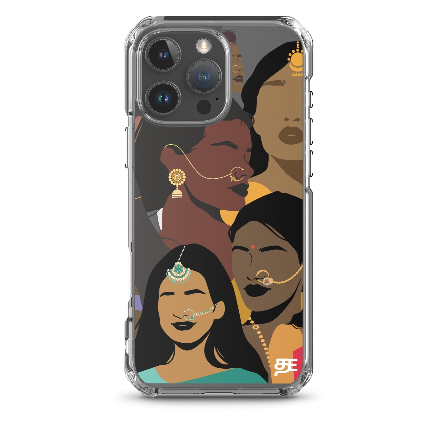 faces of tamil magsafe iphone 16 pro max clear case from the tamil era