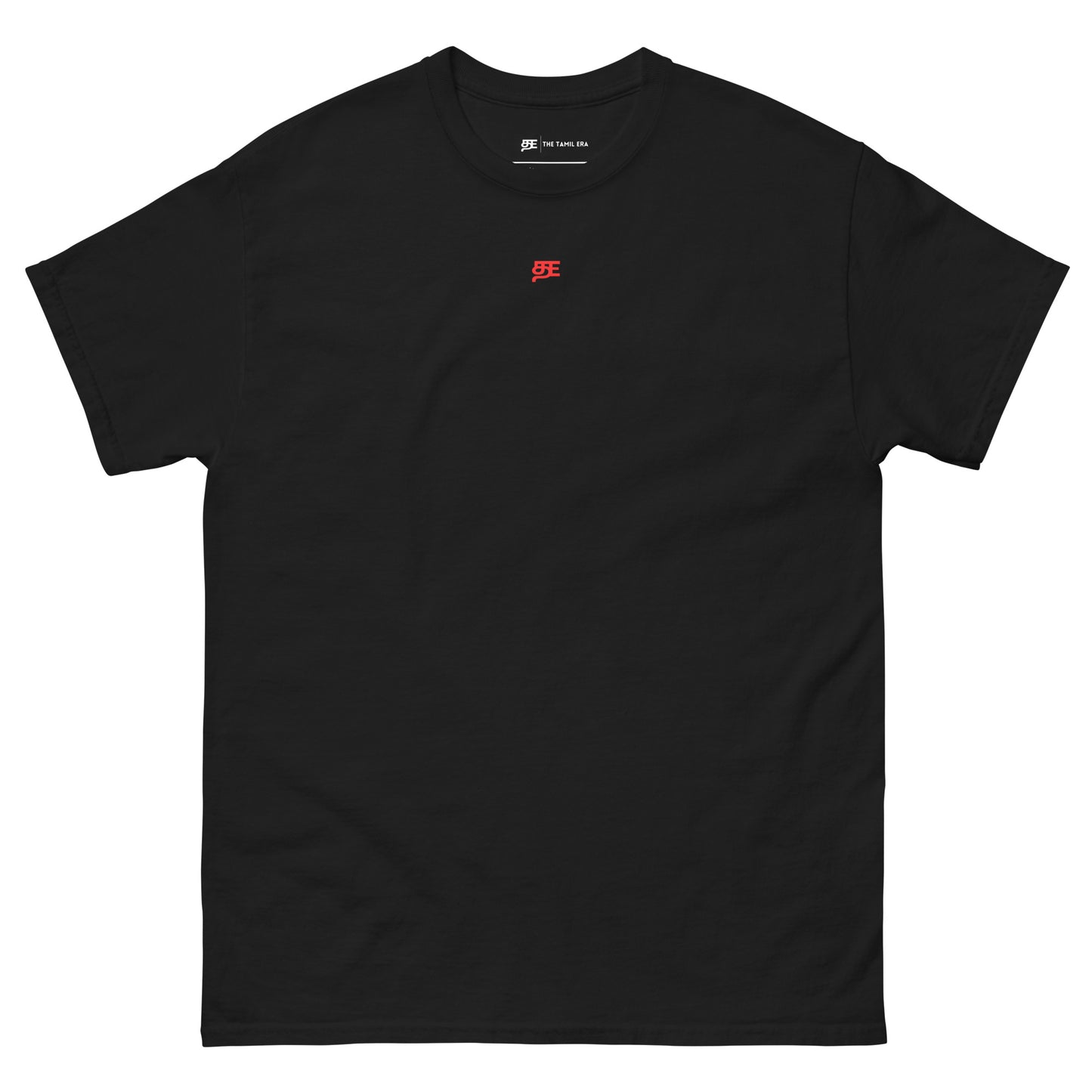 mens sigiriya black tshirt front design from the tamil era