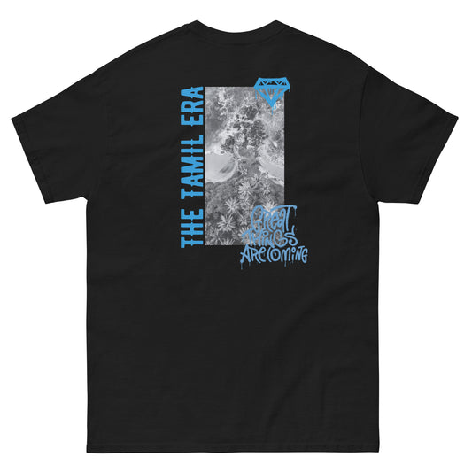 mens sri lanka coast graffiti black tshirt back design from the tamil era