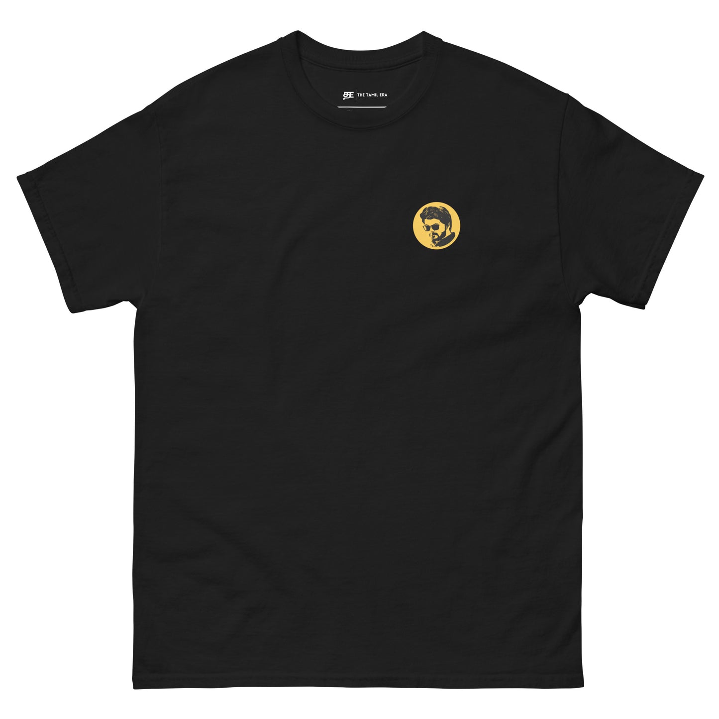 mens vijay black tshirt from the tamil era