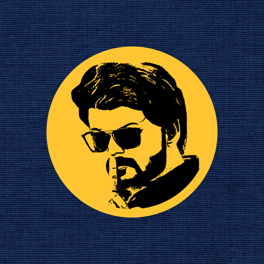 mens vijay tshirt navy from the tamil era