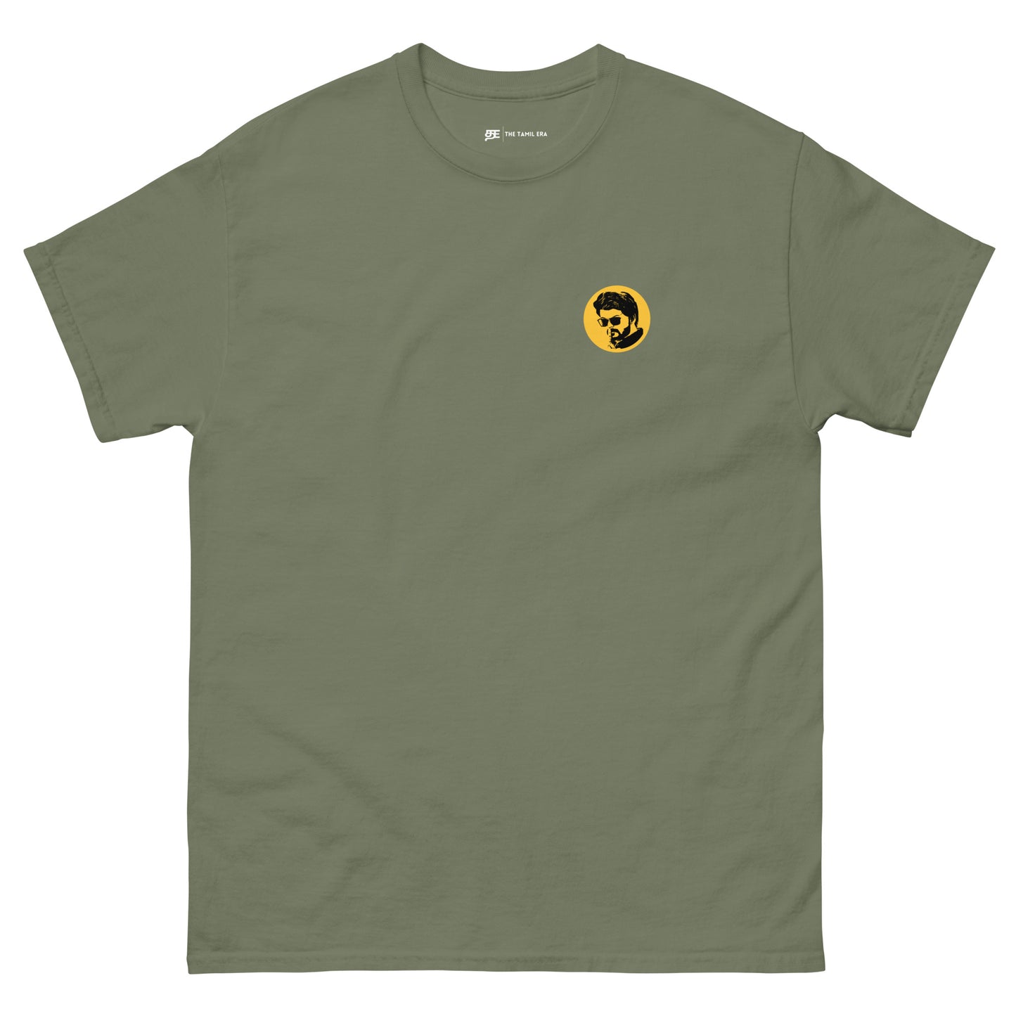 mens vijay military green tshirt from the tamil era