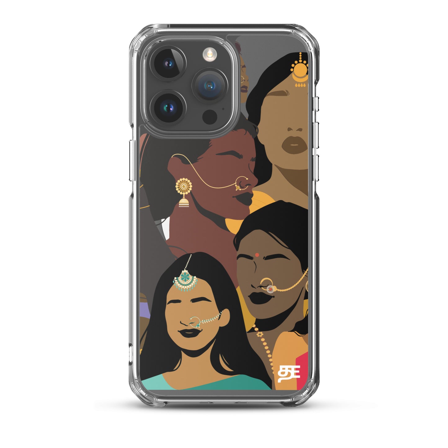 faces of tamil magsafe iphone 15 pro max clear case from the tamil era
