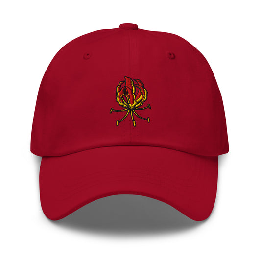 cranberry flame lily baseball cap from the tamil era 