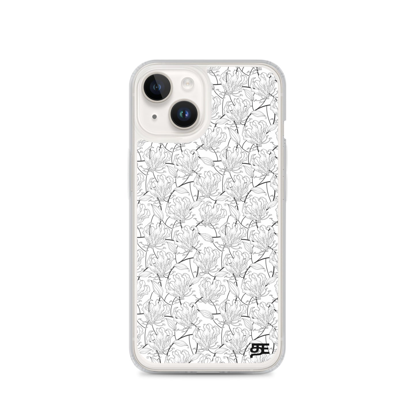flame lily magsafe iphone 14 clear case from the tamil era 