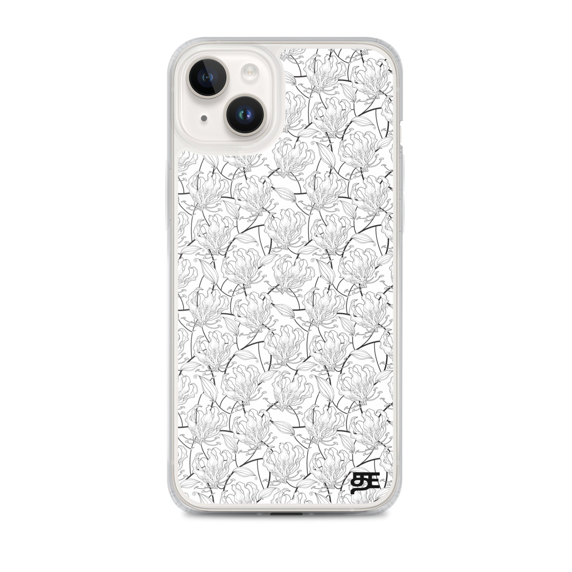 flame lily magsafe iphone 14 plus clear case from the tamil era 