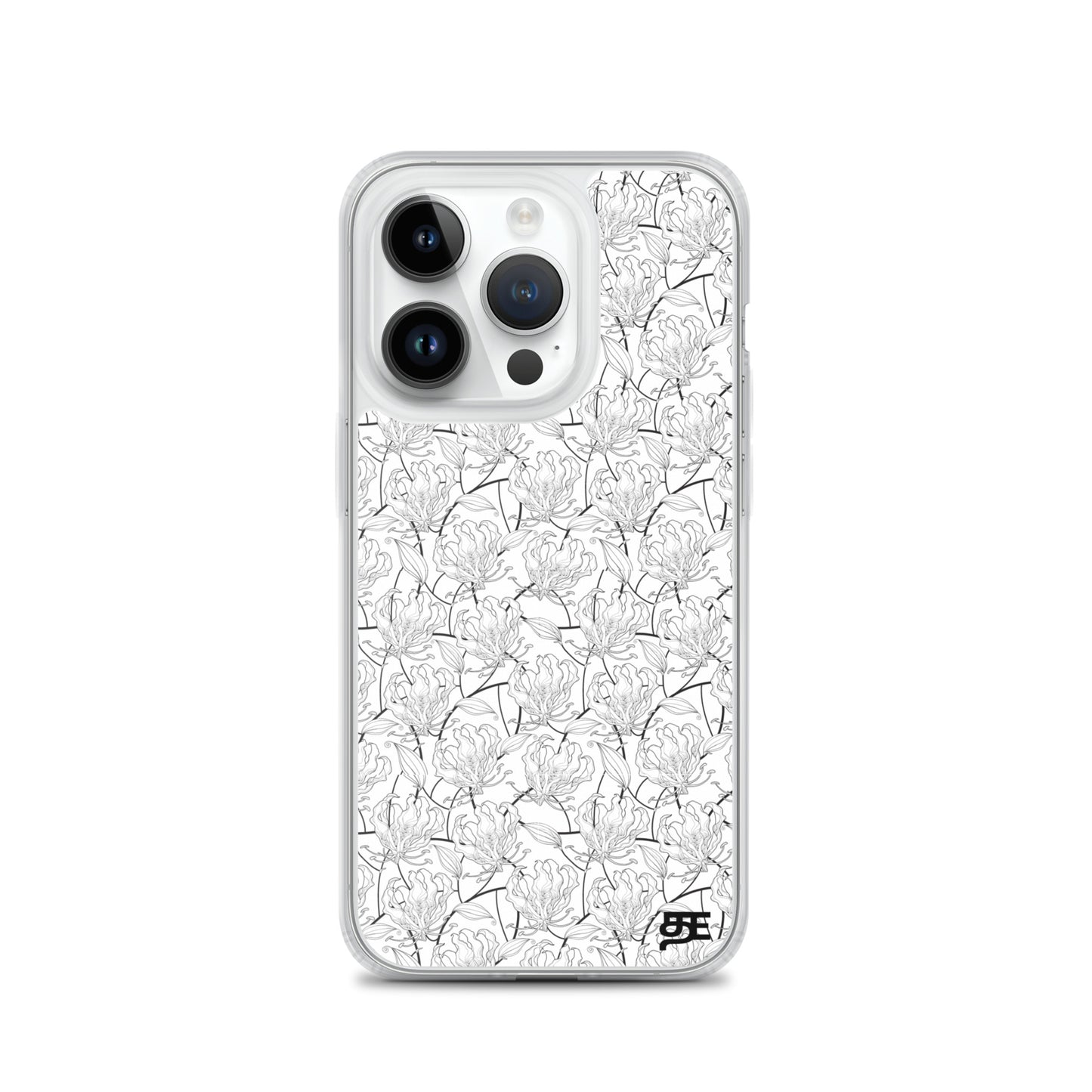 flame lily magsafe iphone 14 pro clear case from the tamil era 