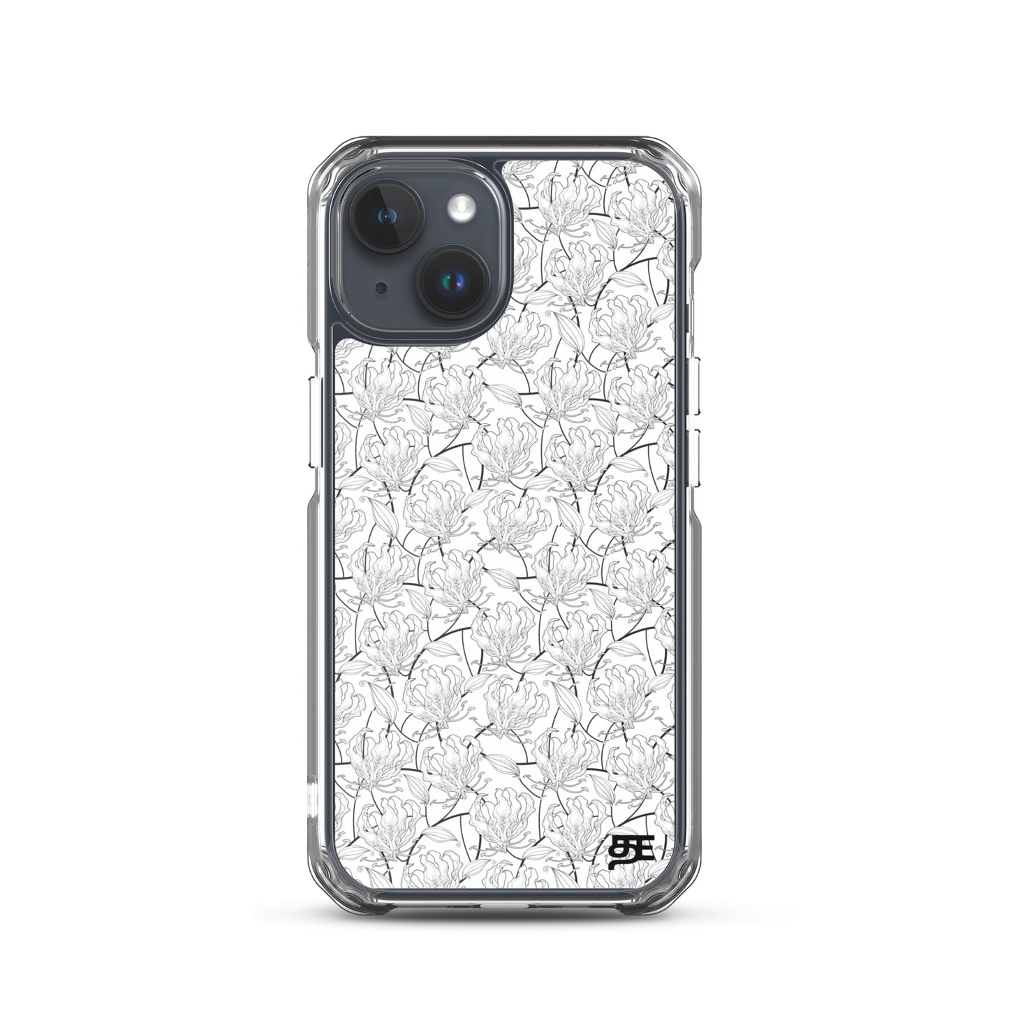 flame lily magsafe iphone 15 clear case from the tamil era 