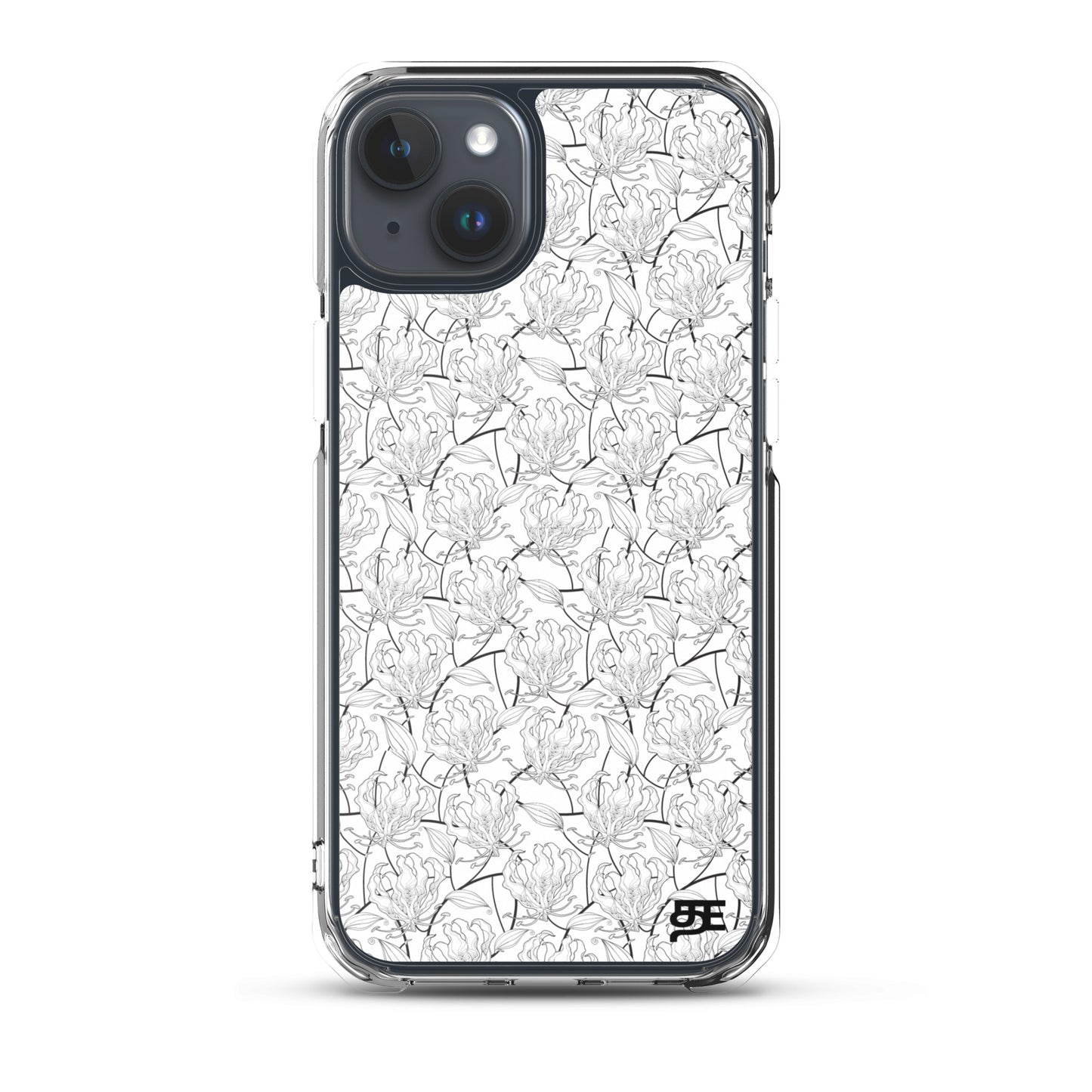 flame lily magsafe iphone 15 plus clear case from the tamil era 