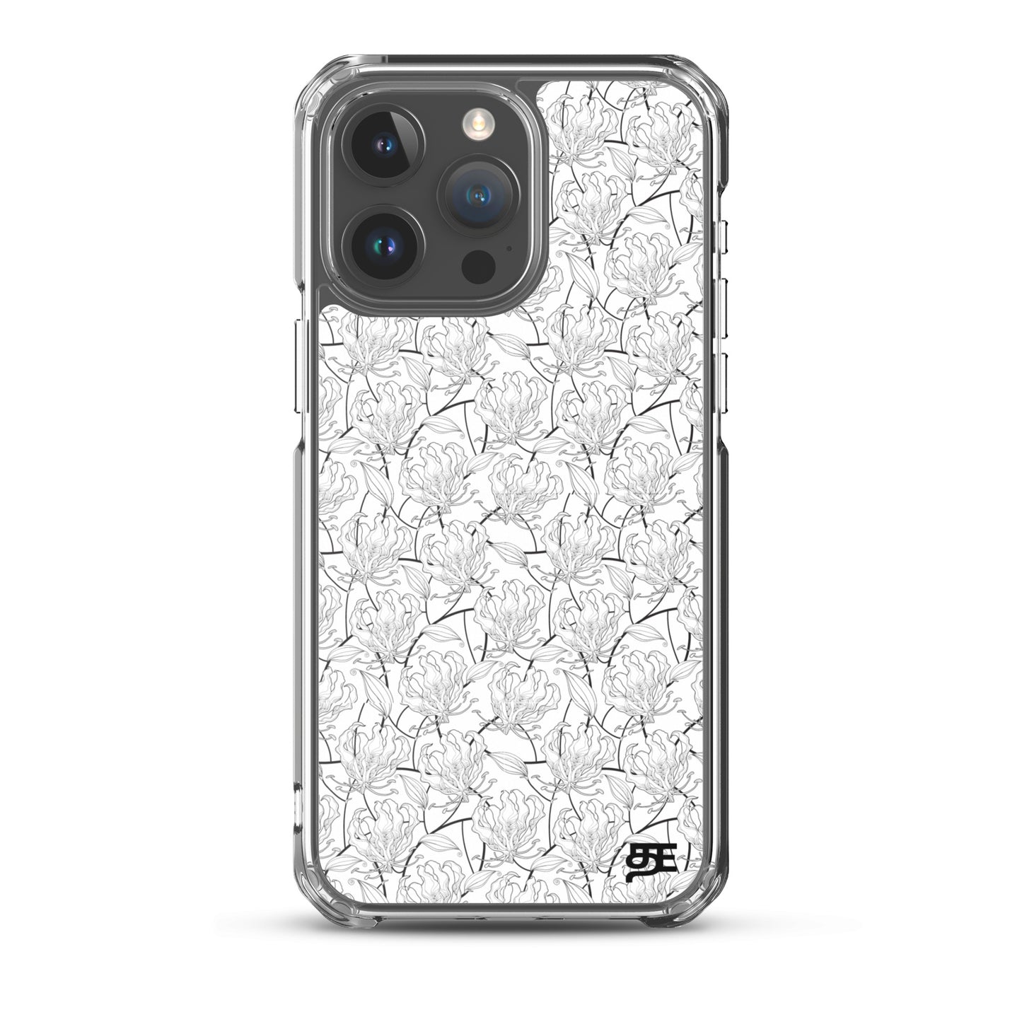 flame lily magsafe iphone 15 pro max clear case from the tamil era 