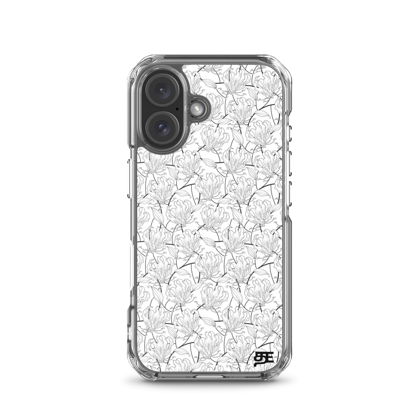 flame lily magsafe iphone 16 clear case from the tamil era 
