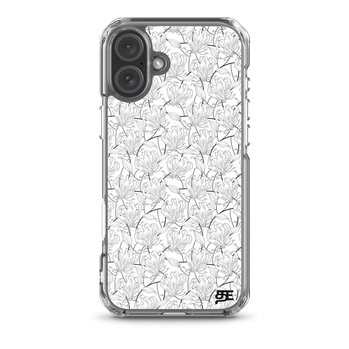 flame lily magsafe iphone 16 plus clear case from the tamil era 