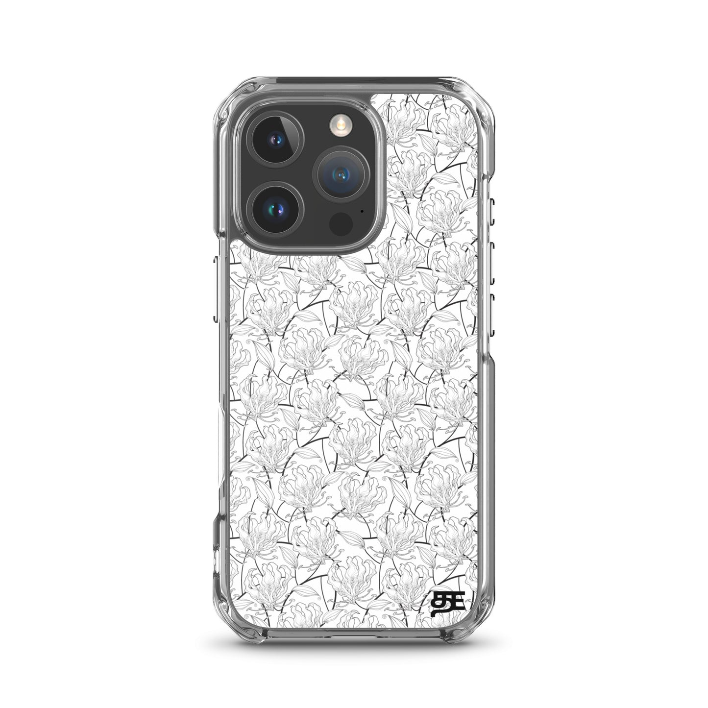 flame lily magsafe iphone 16 pro clear case from the tamil era 
