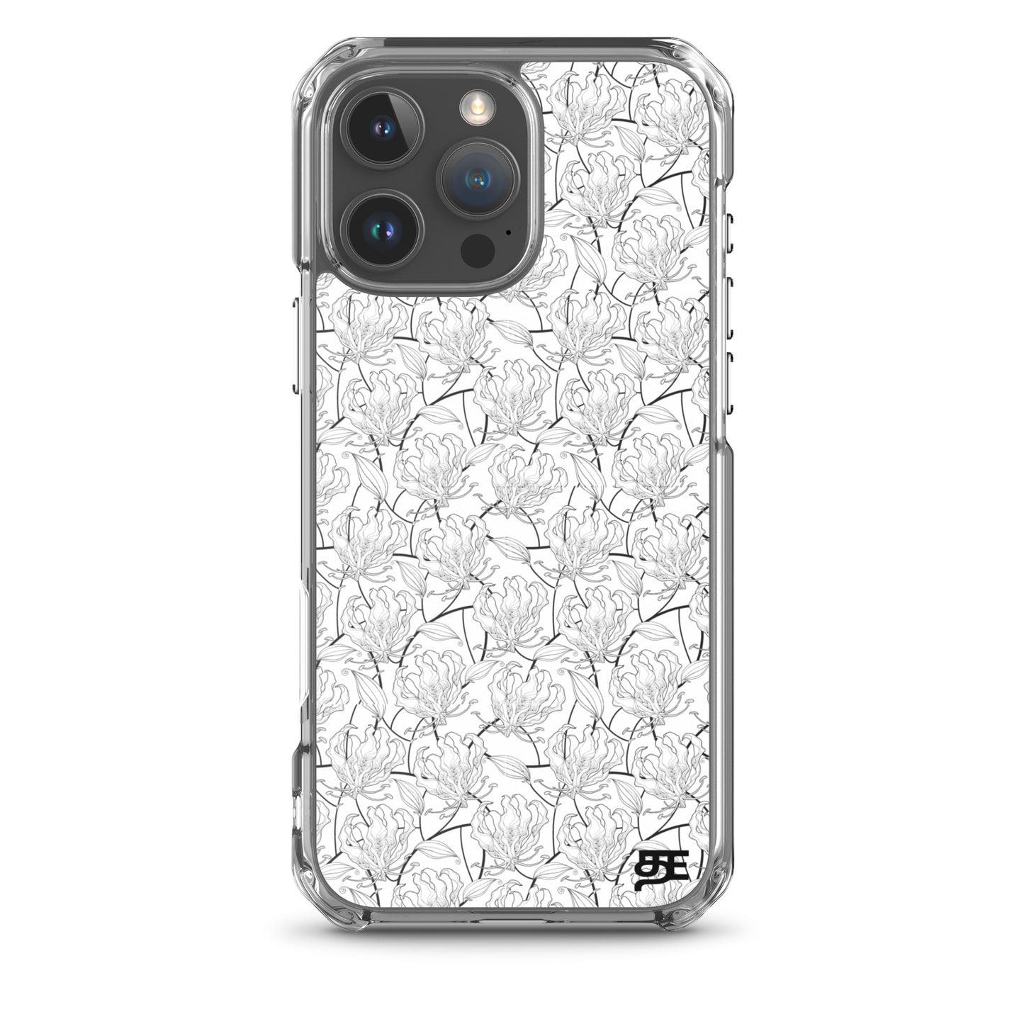flame lily magsafe iphone 16 pro max clear case from the tamil era 