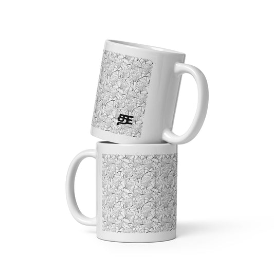 flame lily stencil mug from the tamil era 