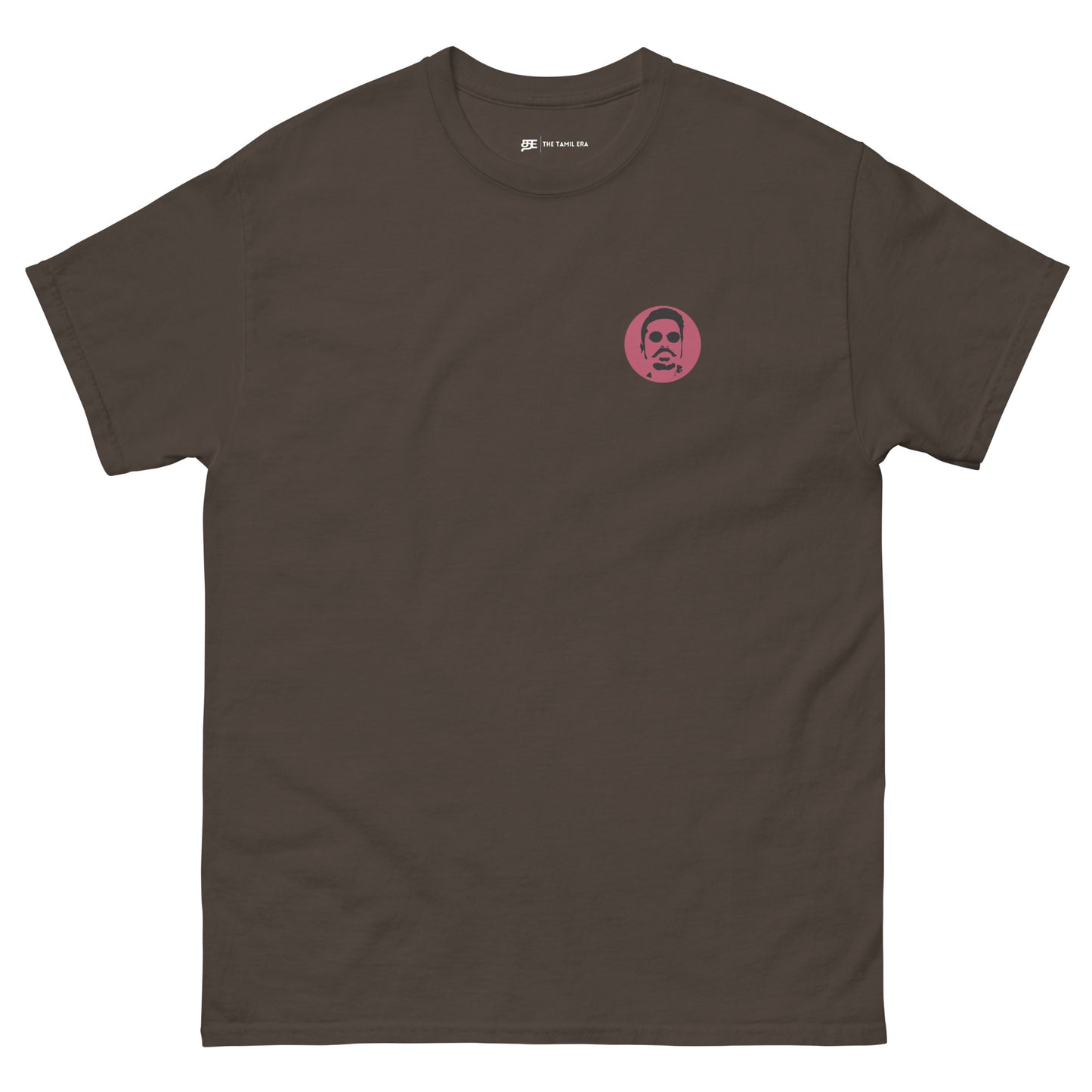 mens dhanush dark chocolate tshirt from the tamil era