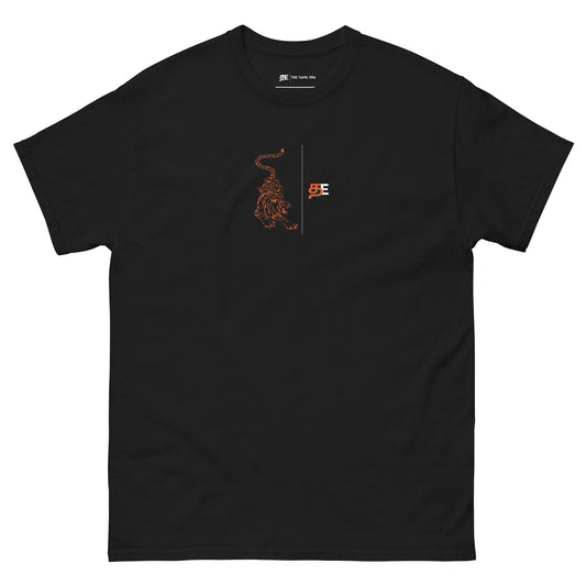 mens orient tiger logo black tshirt from the tamil era 