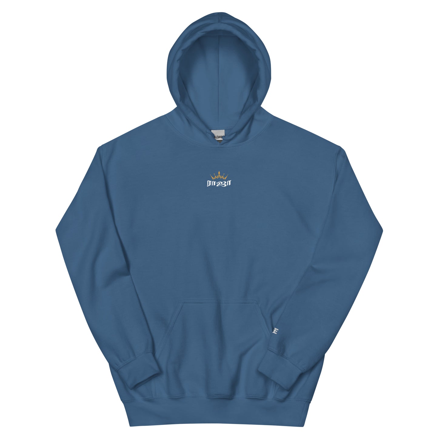 mens indigo blue raja hoodie from the tamil era 