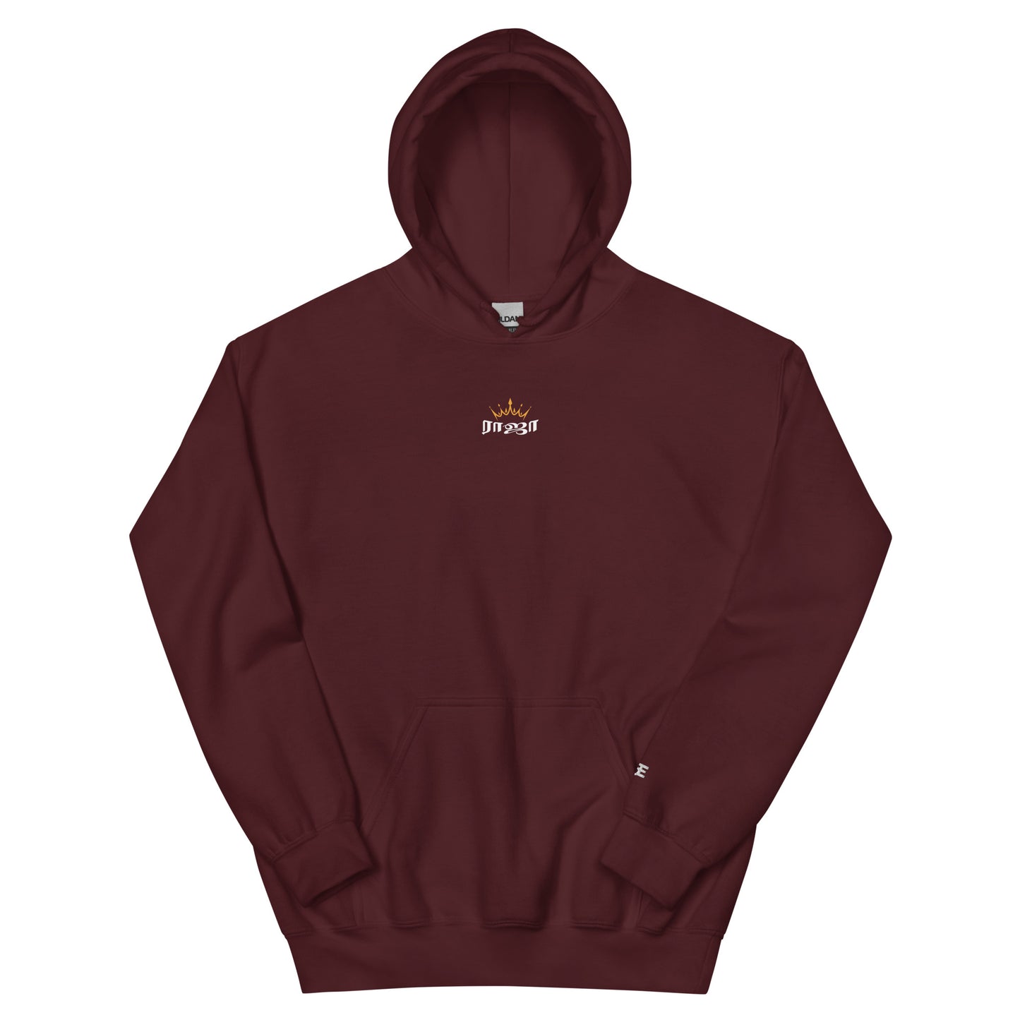 mens maroon raja hoodie from the tamil era 