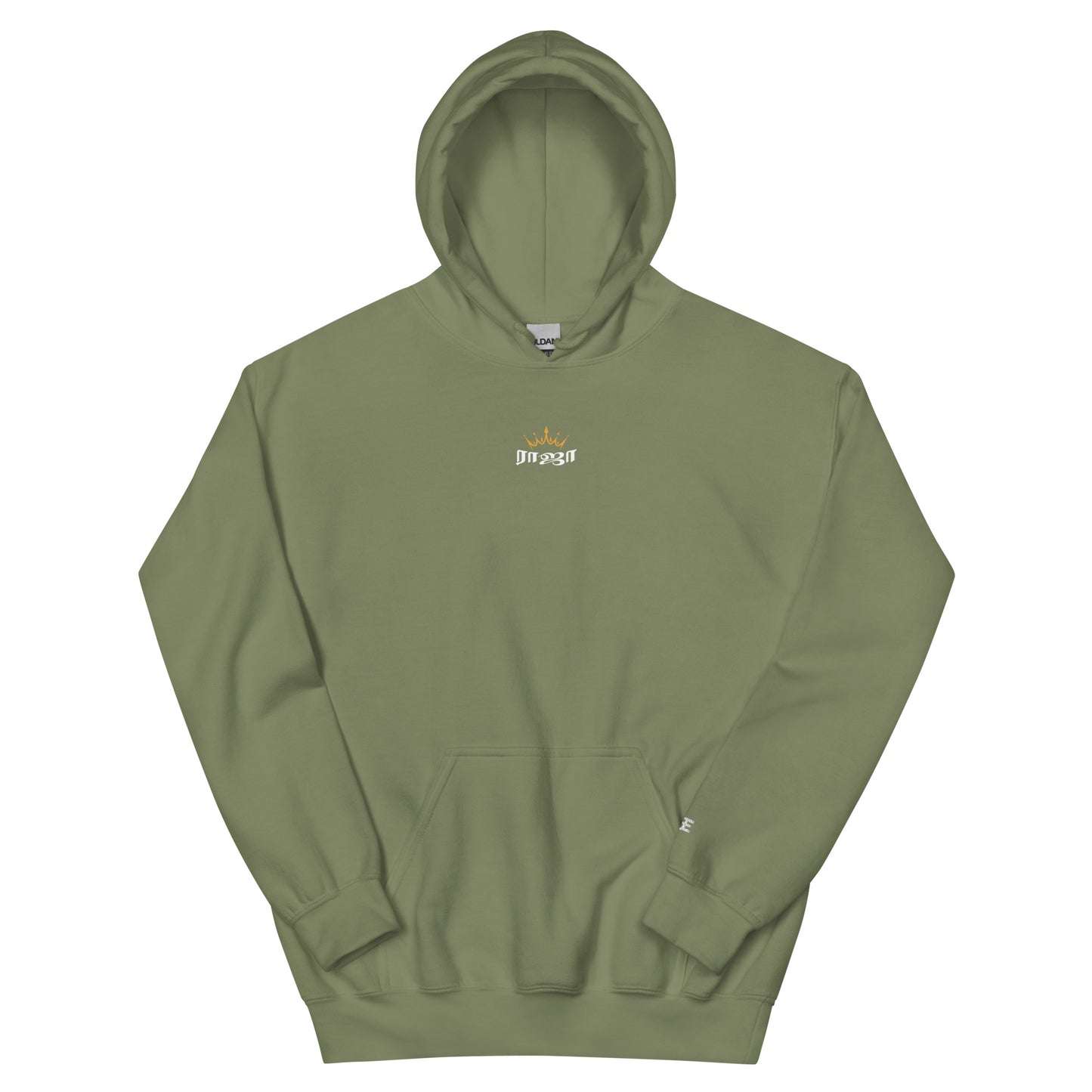 mens military green raja hoodie from the tamil era 