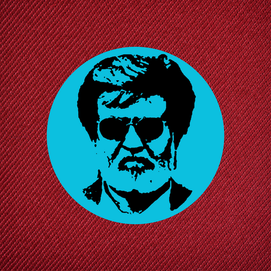 mens rajinikanth tshirt design from the tamil era 