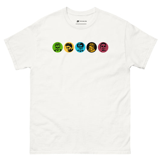 mens superstar kollywood cast white tshirt from the tamil era 