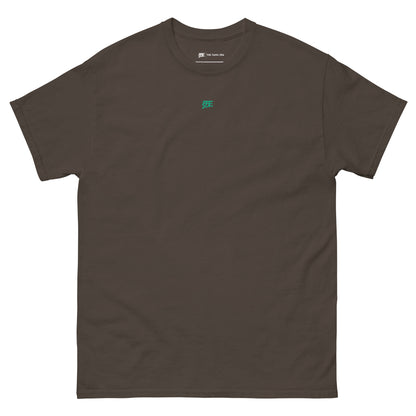 mens thiruvalluvar graffiti dark chocolate tshirt front design from the tamil era