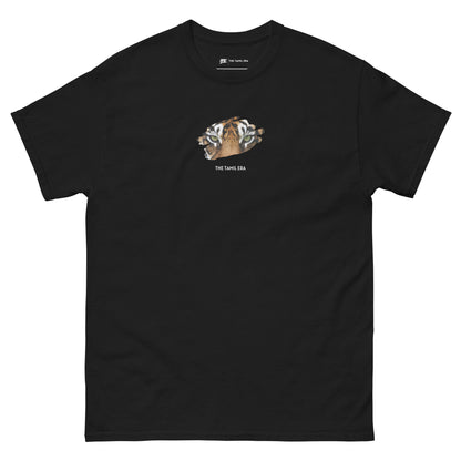 mens tiger eyes black tshirt from the tamil era 