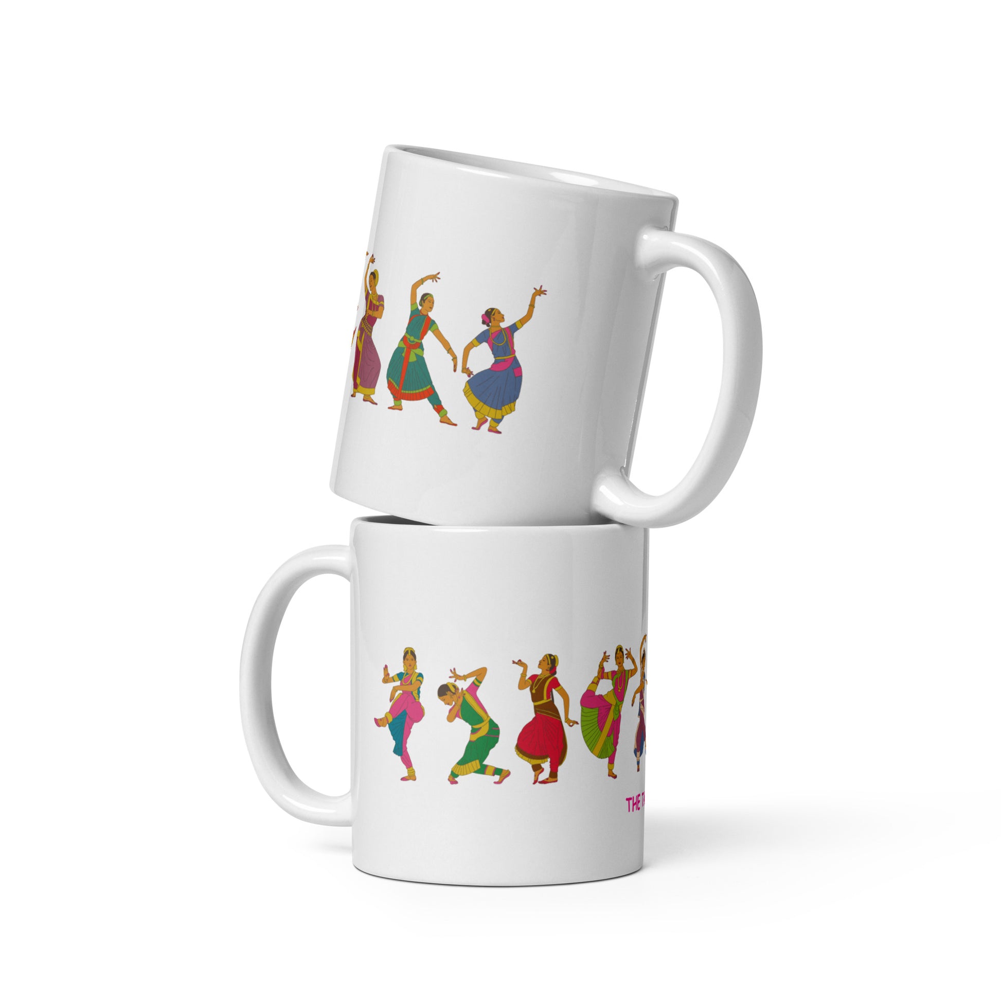 white bharatanatyam mug from the tamil era 