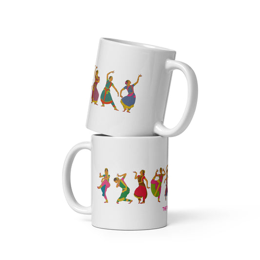 white bharatanatyam mug from the tamil era 