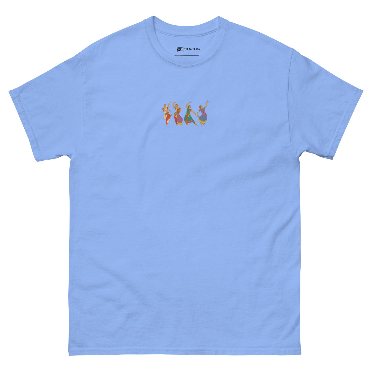 womens carolina blue bharatanatyam t-shirt from the tamil era 