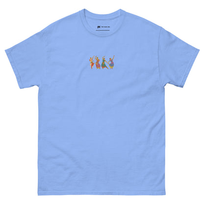womens carolina blue bharatanatyam t-shirt from the tamil era 