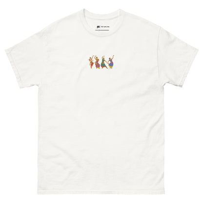 womens white bharatanatyam t-shirt from the tamil era 