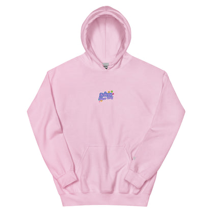 womens light pink good vibes only hoodie from the tamil era