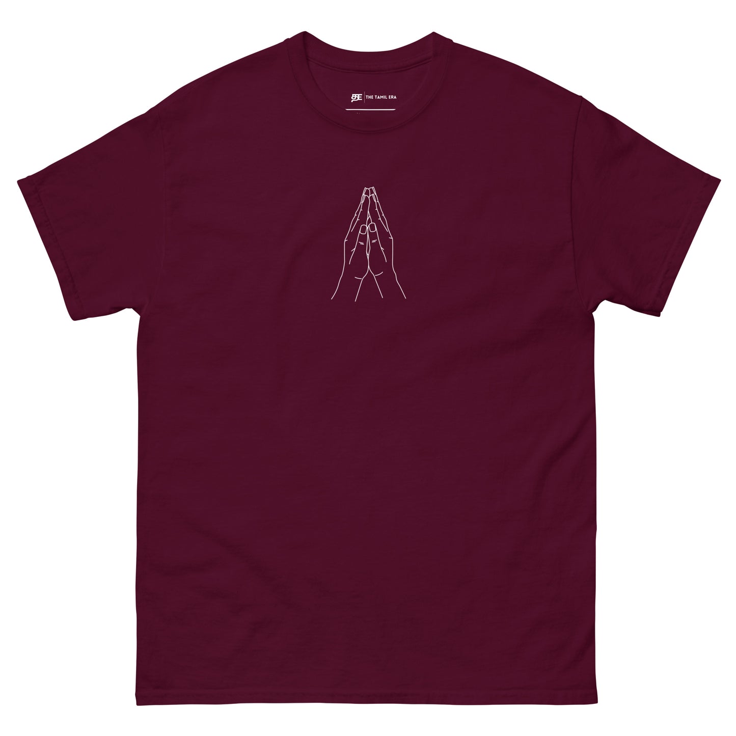 womens vanakkam maroon tshirt from the tamil era 